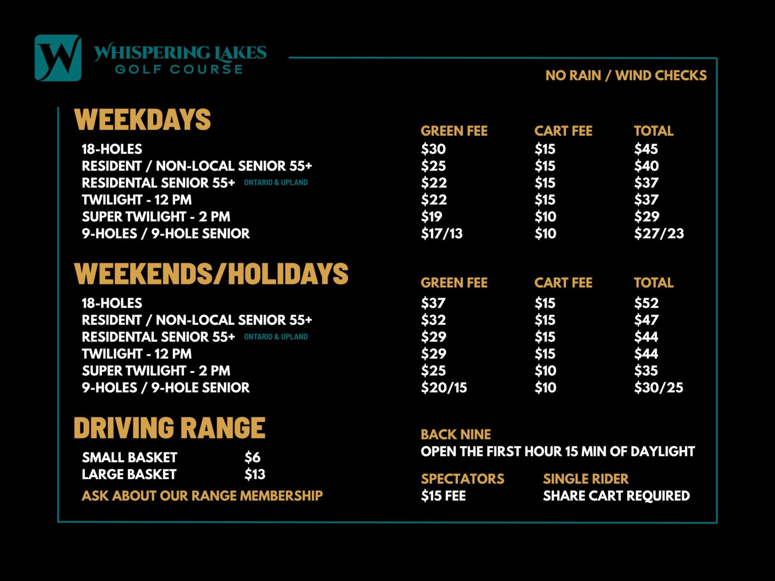 Golf Course Rates Near Me Golf - Whispering Lakes Golf Course